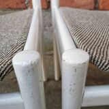 Ensemble de 3 chaises vintage stol kamnik en bois blanc : design scandinave des années 1970