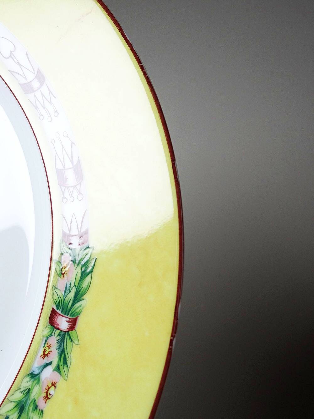 6 dessert plates Jean-Louis Coquet Limoges Terre de Sienne vintage