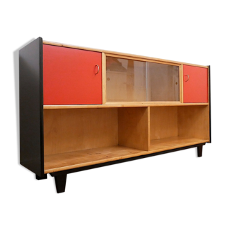 Habs WK MÖBEL wooden bookcase, 1950 s