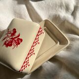 Red Checkerboard Butter Butter Counter Family