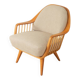 1950s armchair by Wilhelm Knoll, cherry wood, beige upholstery
