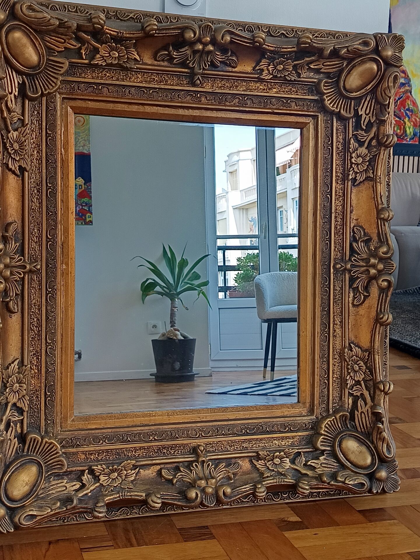 Baroque Louis XV Fireplace Mirror