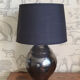 Black ceramic lamp