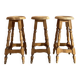 Tabouret de bar en bois massif