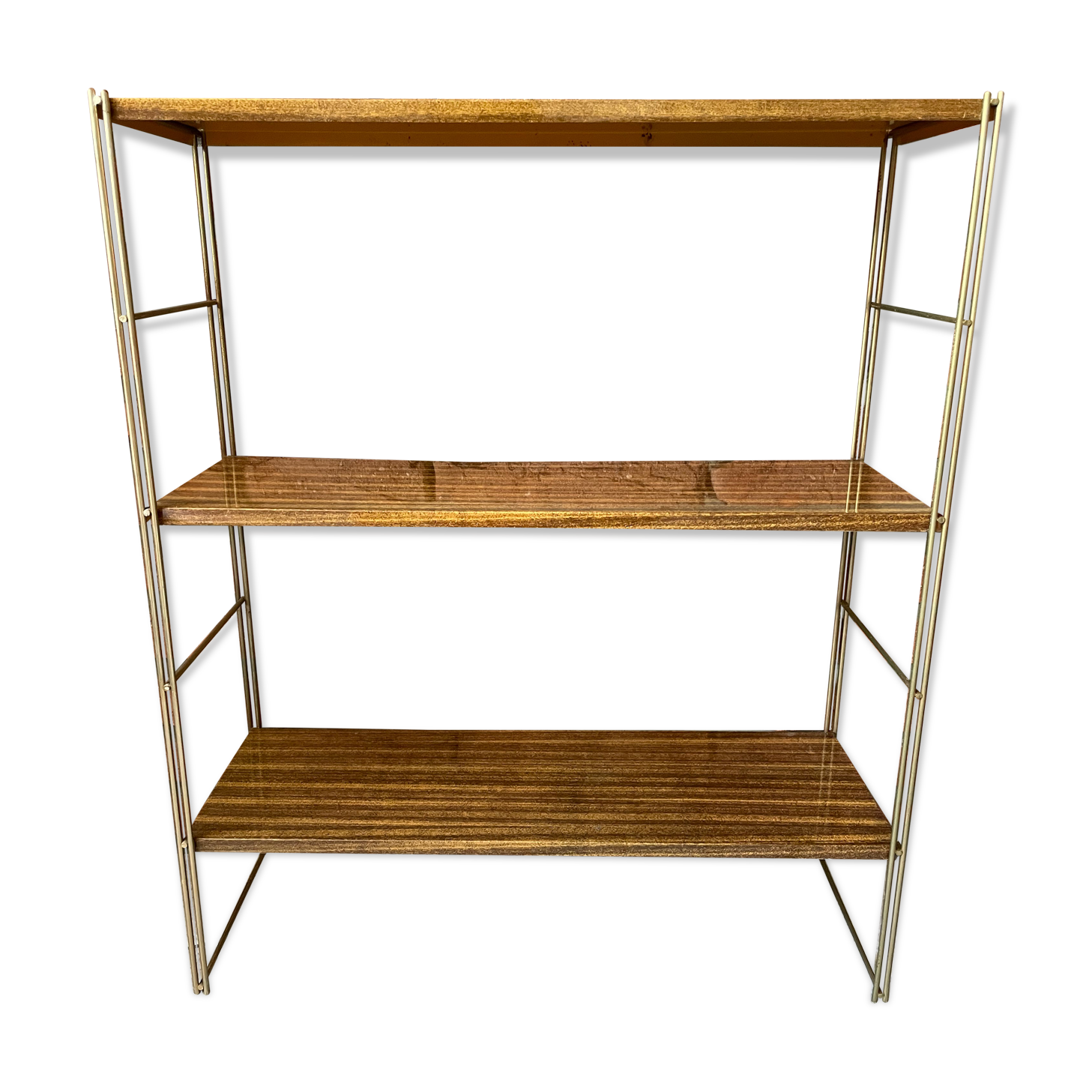 Iron and sheet metal shelf