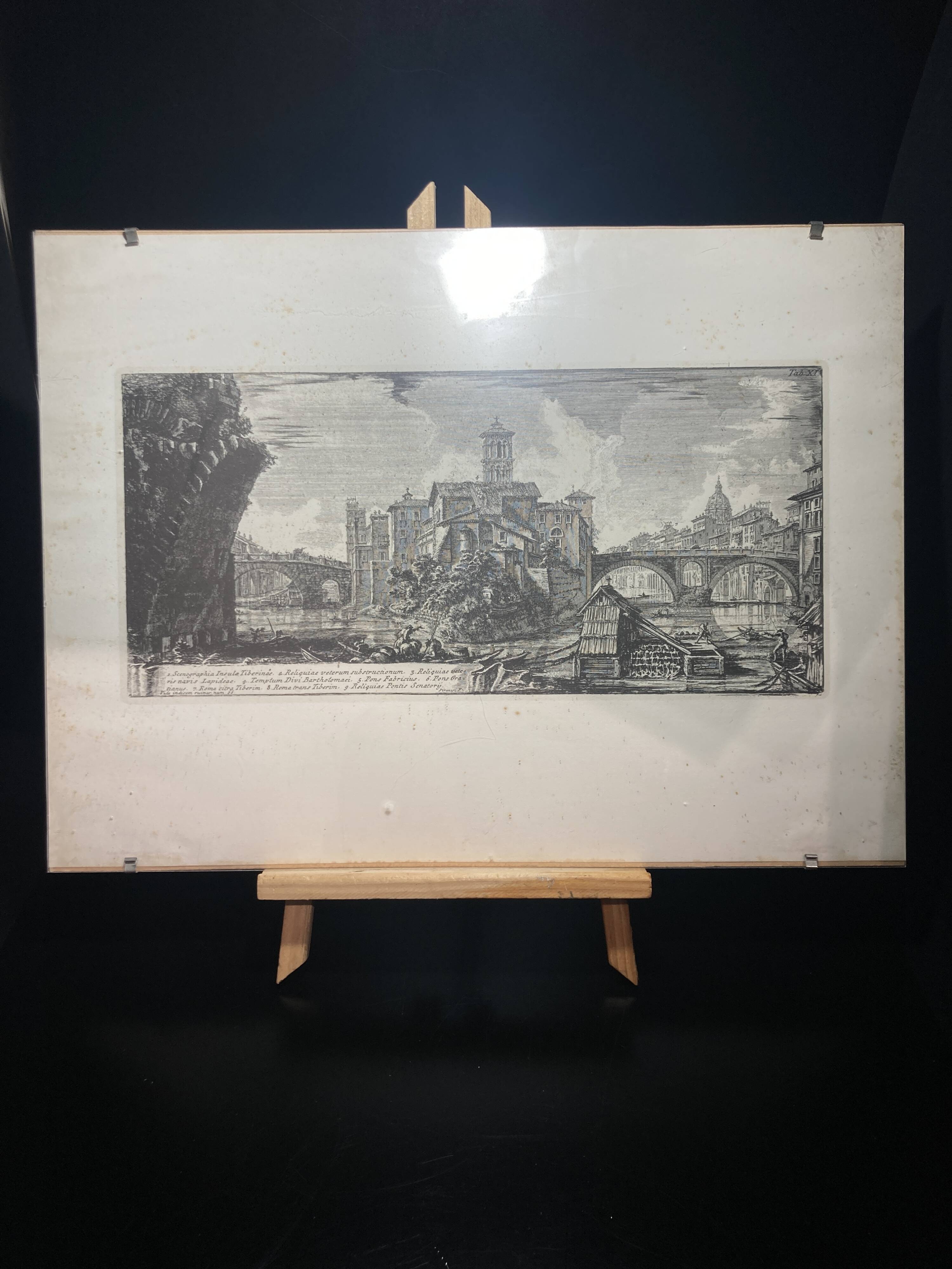 Engraving signed Piranesi F. State