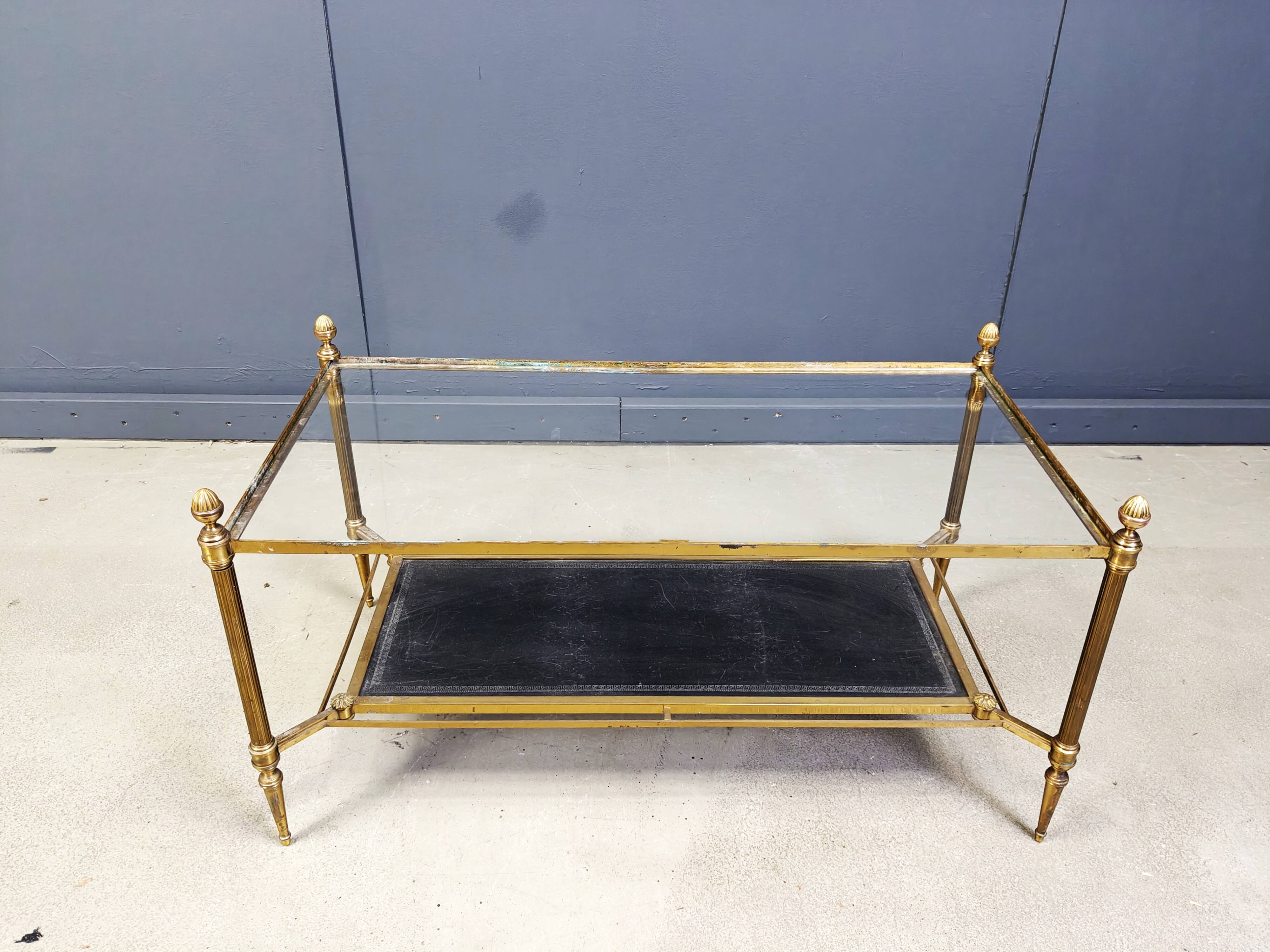 Vintage coffee table by Maison Jansen, 1960s.