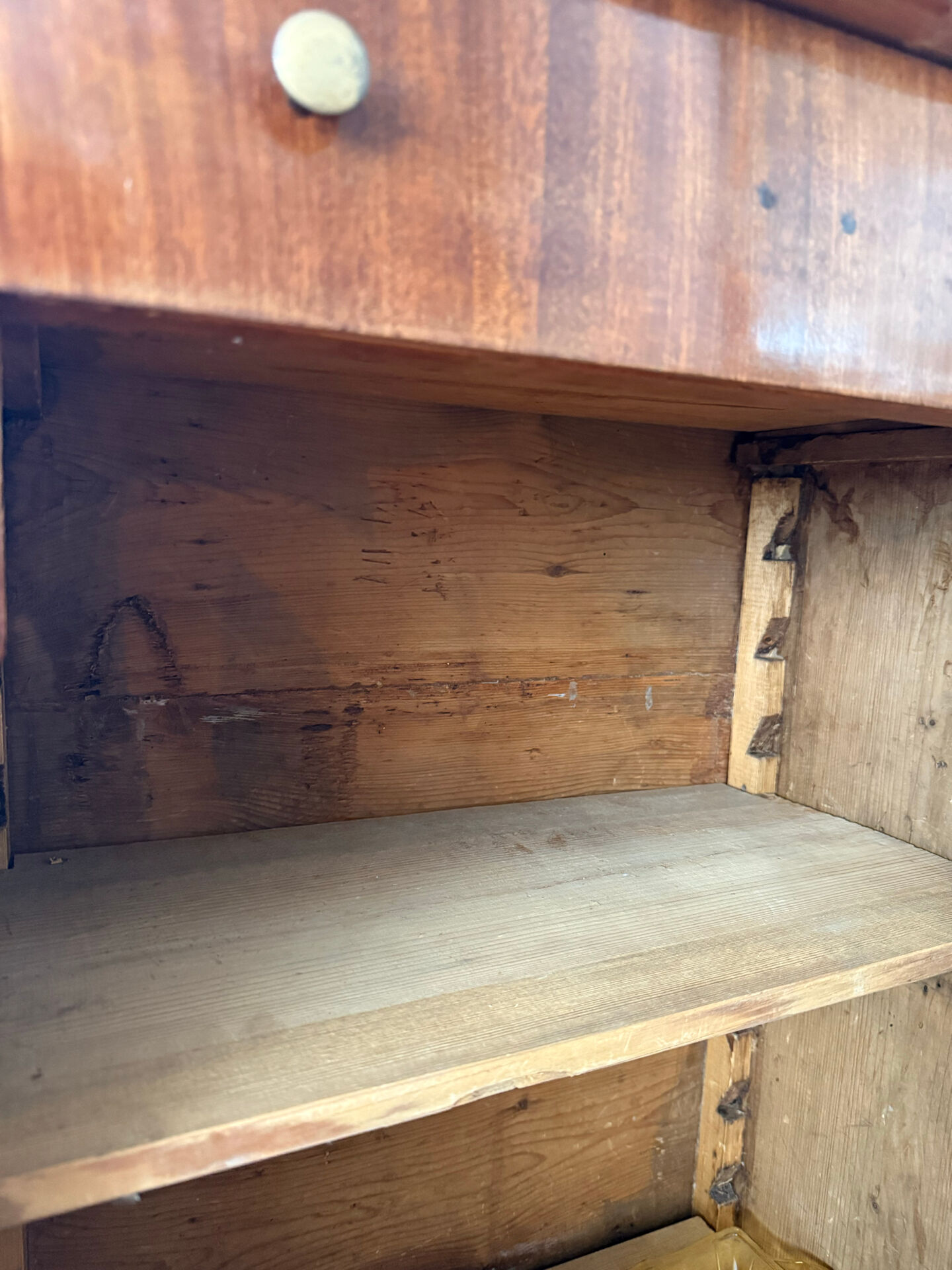 Antique 19th Century French Empire Cabinet — Solid Walnut with