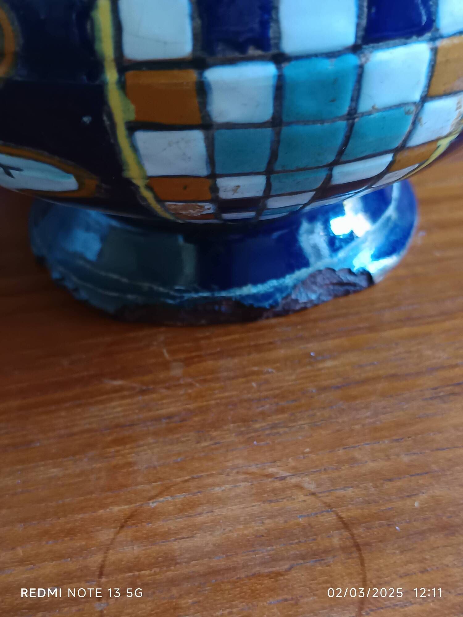 Antique vase 1920/1930 Nabeul Tunisia Tissier or El Kharraz workshop