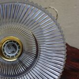Brass and streaked glass sconce