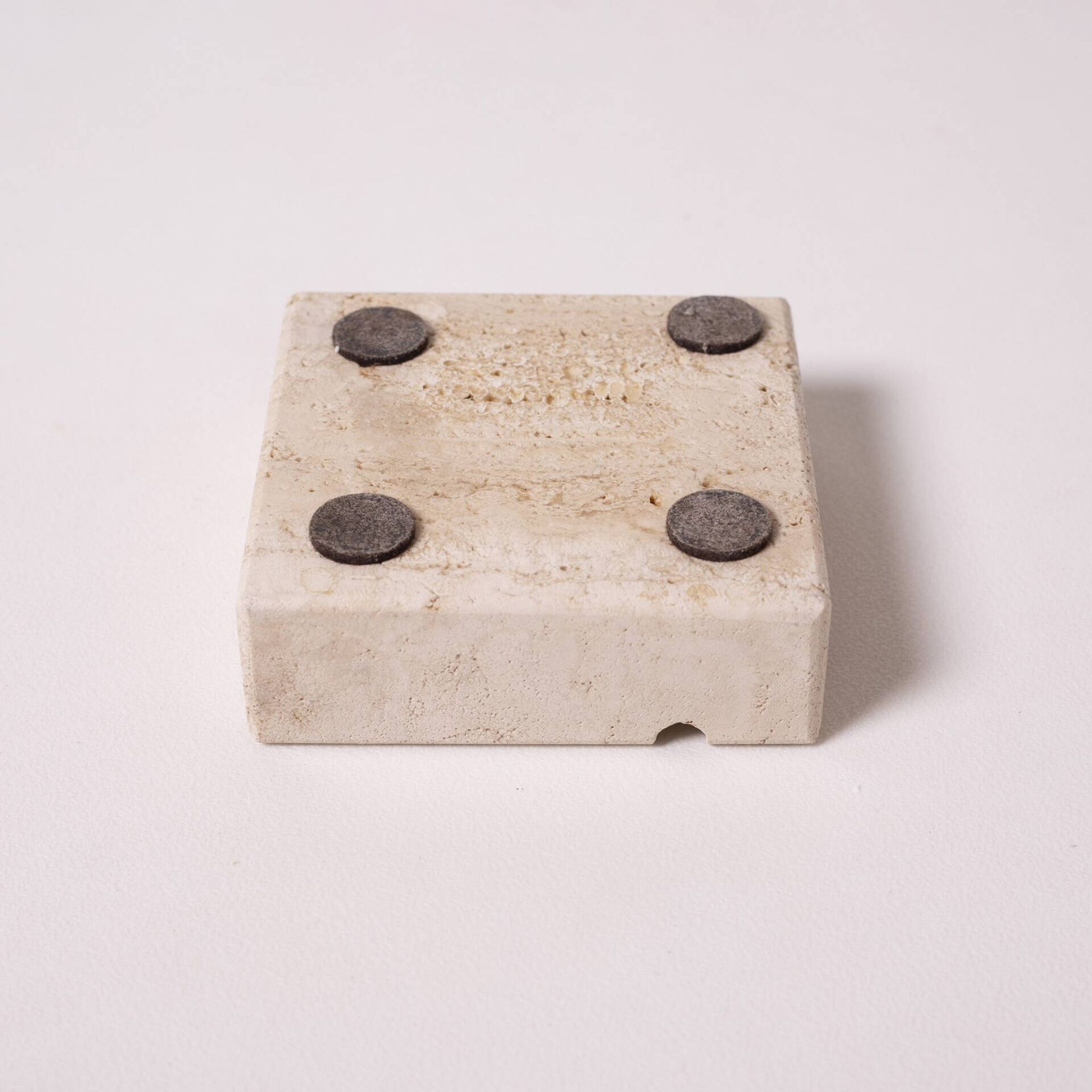 Travertine stone ashtray