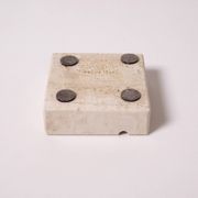 Travertine stone ashtray