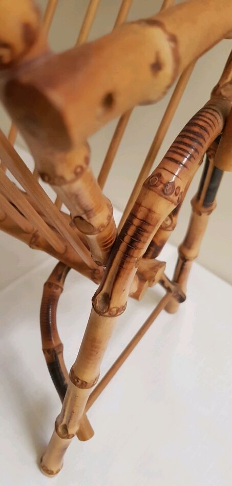 Rattan magazine rack 60