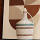 Vintage Scoubidou bottle 41 cm