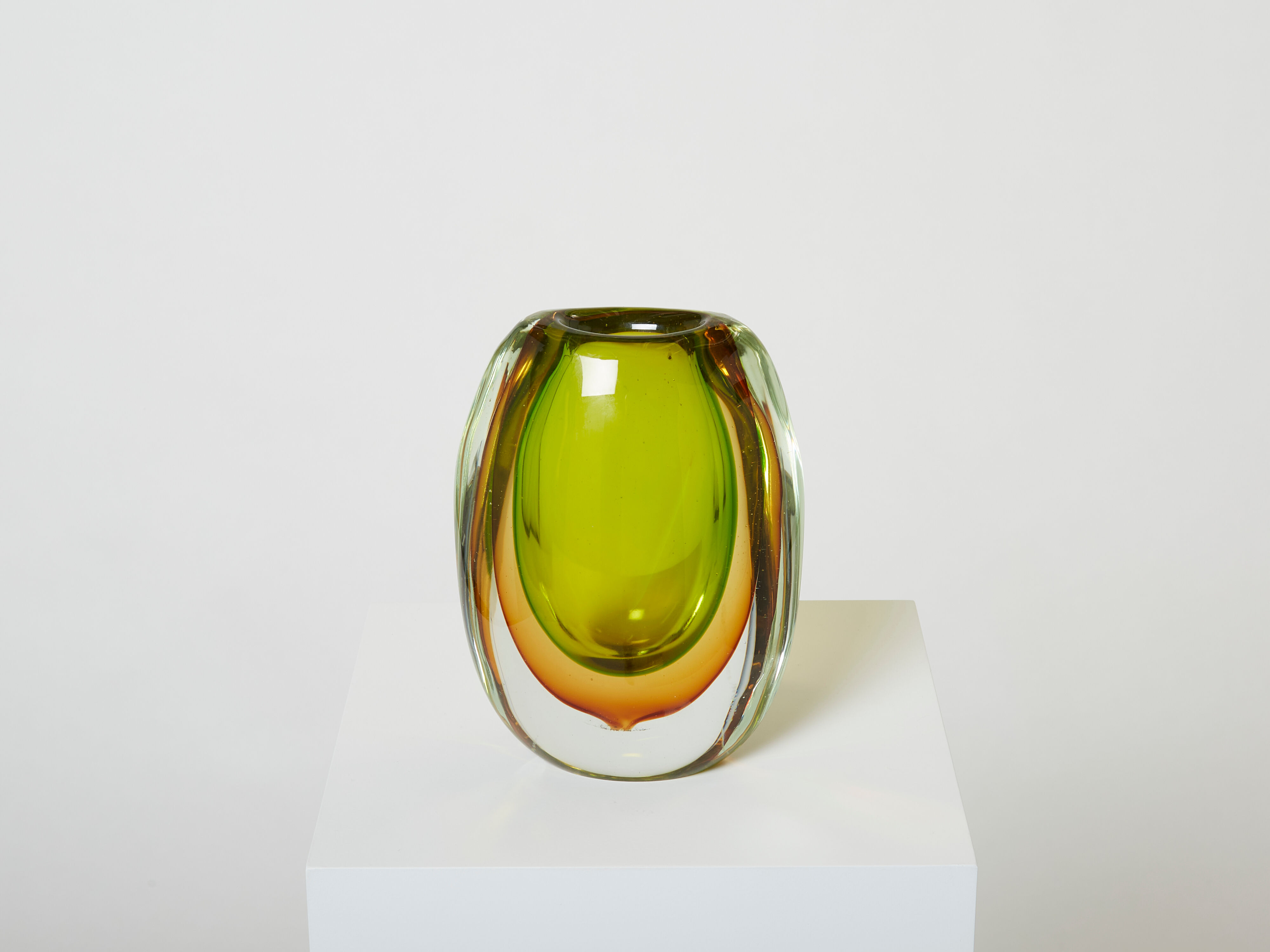 Sommerso vase by Flavio Poli for Seguso around 1960
