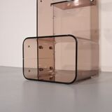 Iconic Michel Dumas Plexiglas bookcase – 1970s French space age design