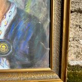 Pastel portrait painting