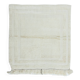 Vintage Minimalist Hand Knotted Turkish Tulu Accent Rug Made of Natural Beige Wool