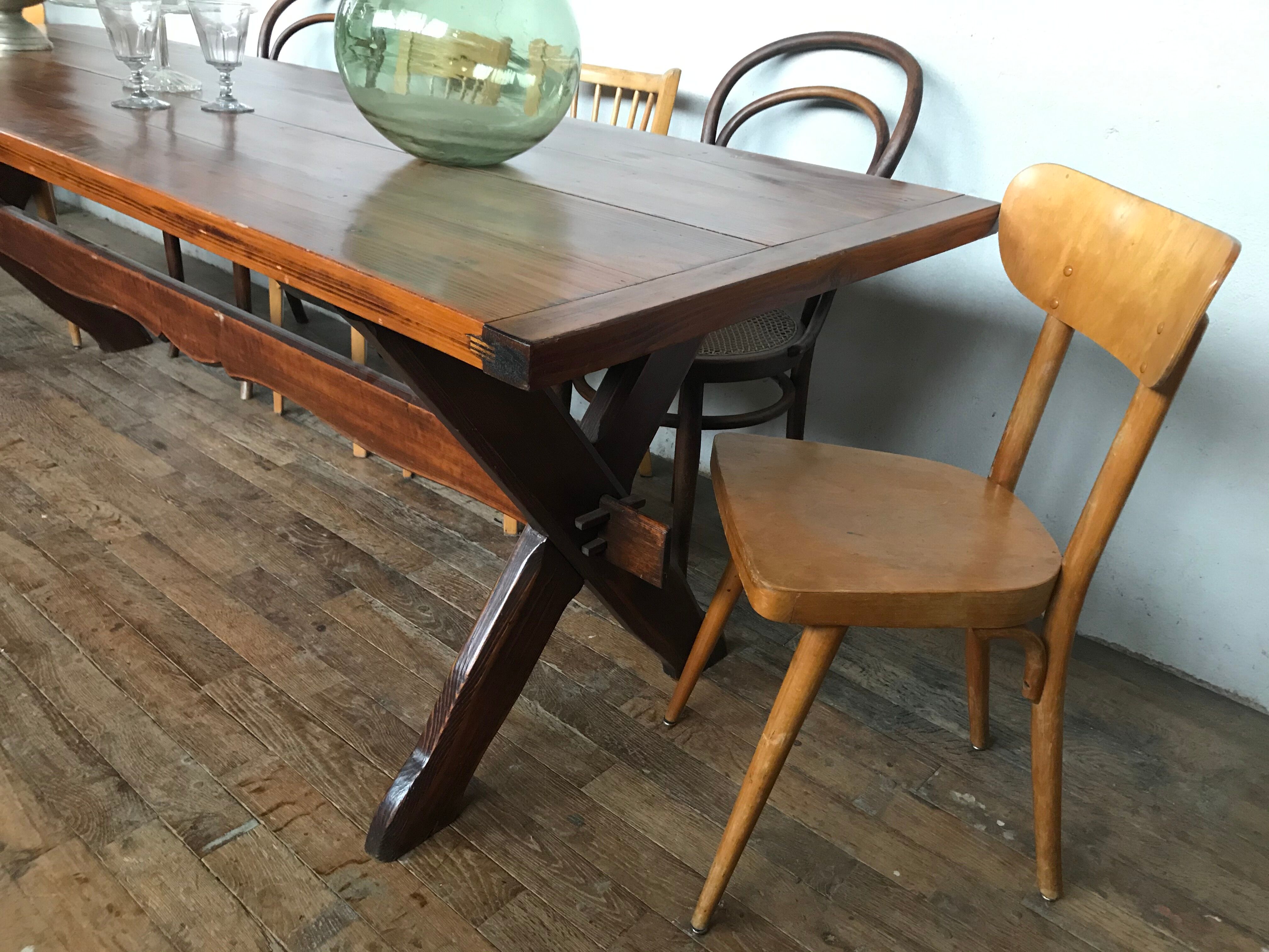 Farm table 2.5 m, in pines 1950