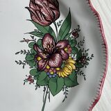 Decorative plate in Angoulême earthenware.