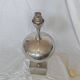 Pied de lampe Philippe Barbier, inox, 1970