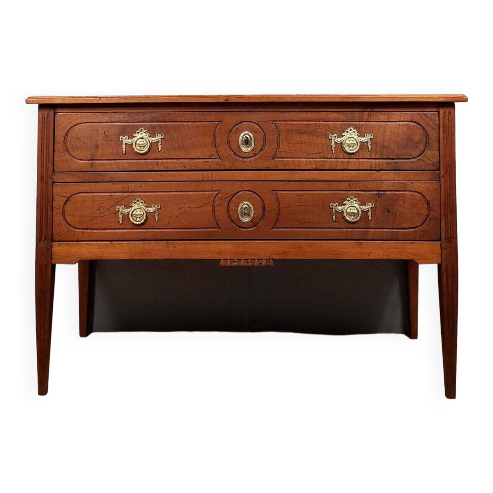 Louis XVI style chest of drawers in walnut circa 1800