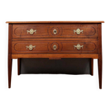 Louis XVI style chest of drawers in walnut circa 1800