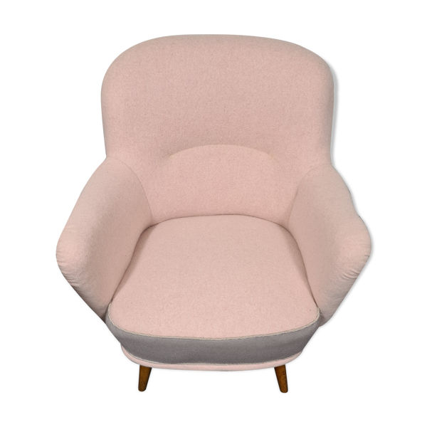 Chaise vintage des années 50 ou chaise longue par bergmann gestelle