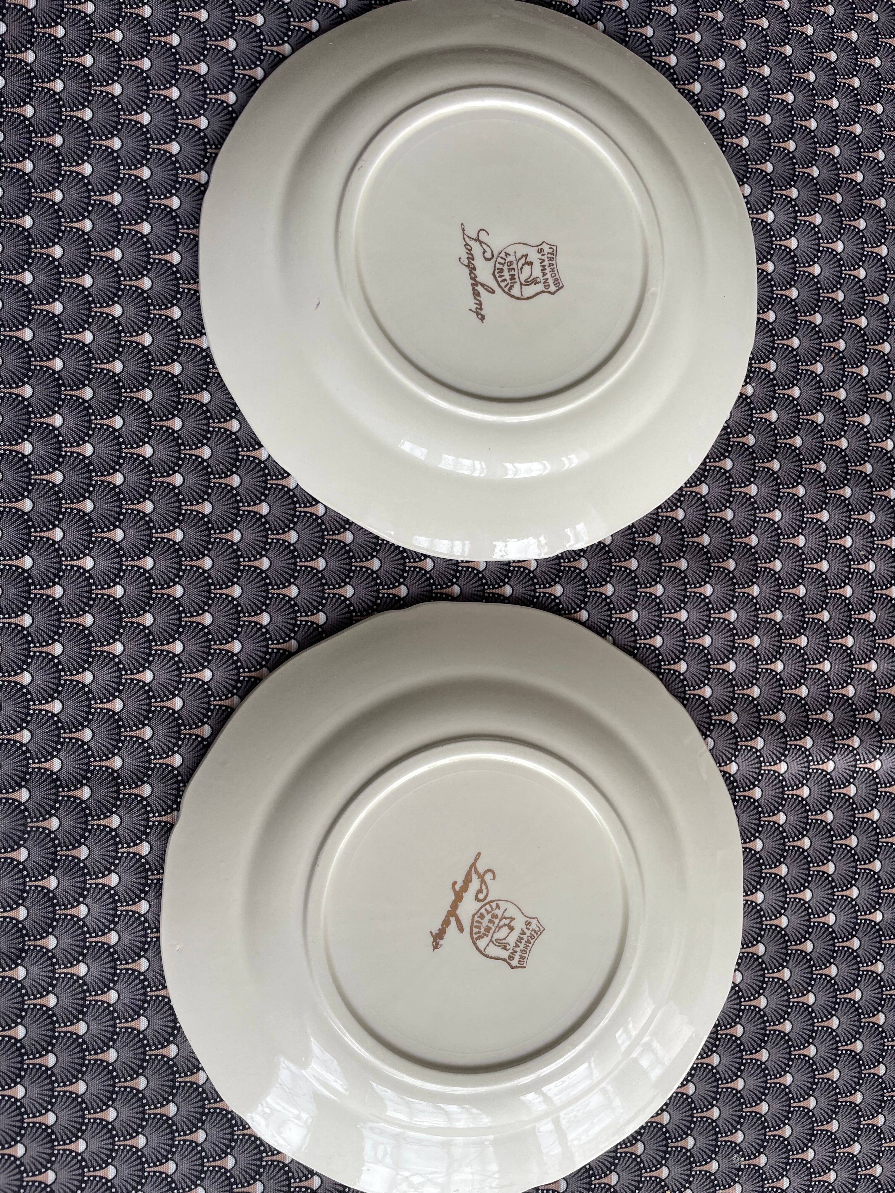 Assiettes à dessert Belle Époque