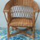 Child Chair basket woven Wicker vintage 1960