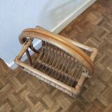 Rattan magazines rack