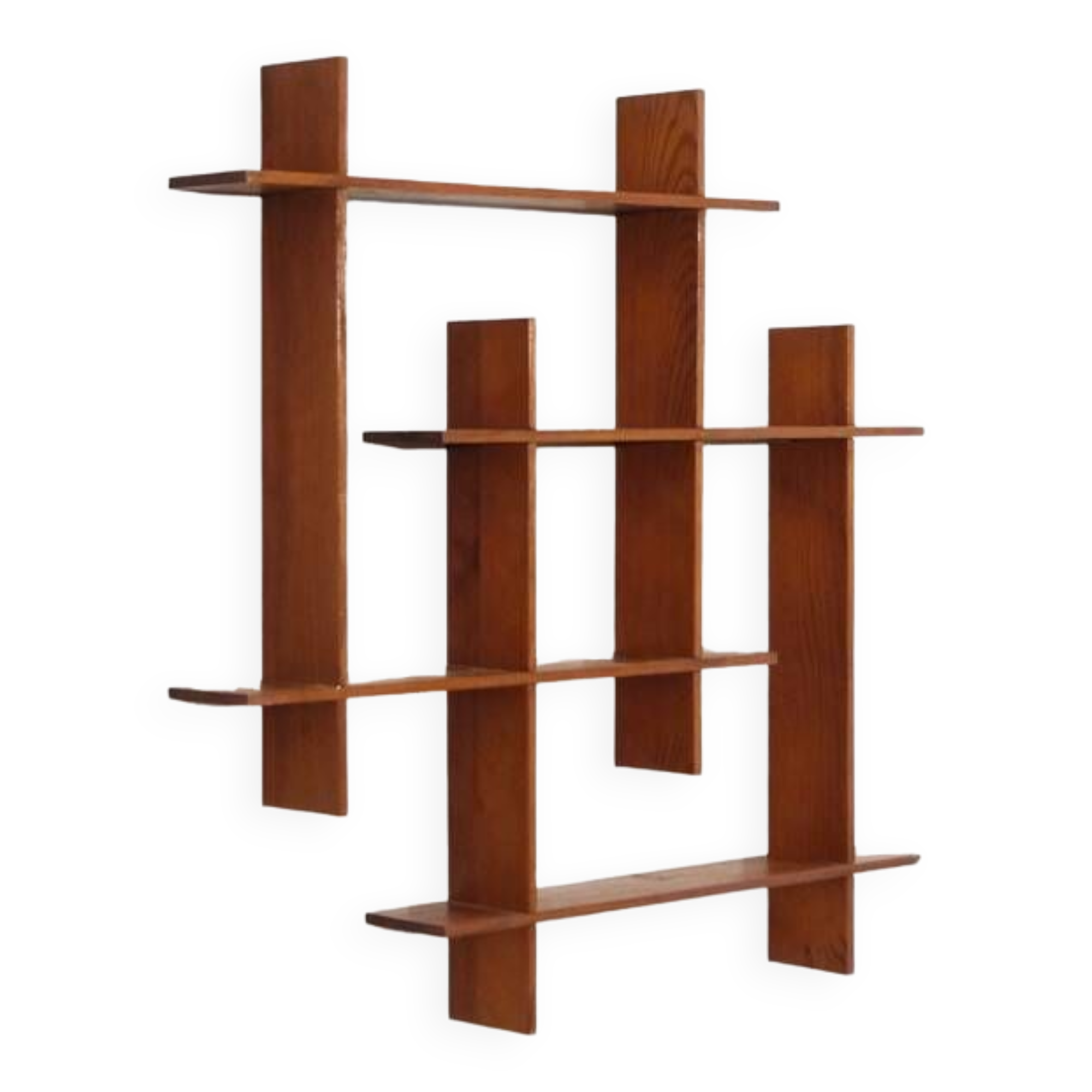 Vintage Scandinavian wooden shelf 1960