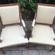 Pair of armchairs of style Louis XVI
