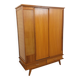 Vintage oak wardrobe from the 1960s.