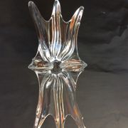 Crystal fruit cup with handles Art Vannes France - vintage