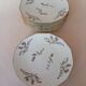 6 Limosa hard porcelain dessert plates (Limoges)