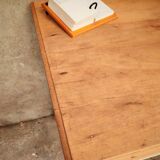 Golden blond wood desk