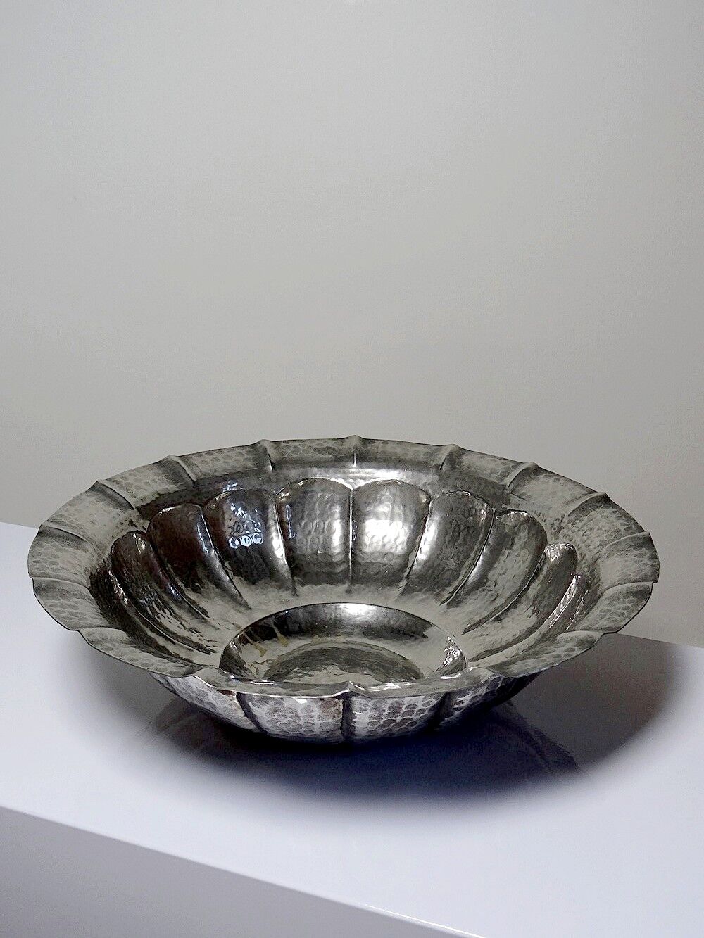 Coupe, Olri Italie vintage Année 50 Silver plated martelée