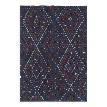 Textile brodé main vintage
