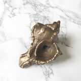 Pair of solid bronze shells
