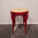 Tabouret craie rouge années 50