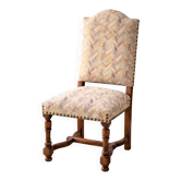 Chaise ancienne, restaurée et retapissée