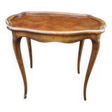 Small side table in walnut and marquetry