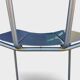 Modern Italian aluminum chairs by Tanzi, 1980