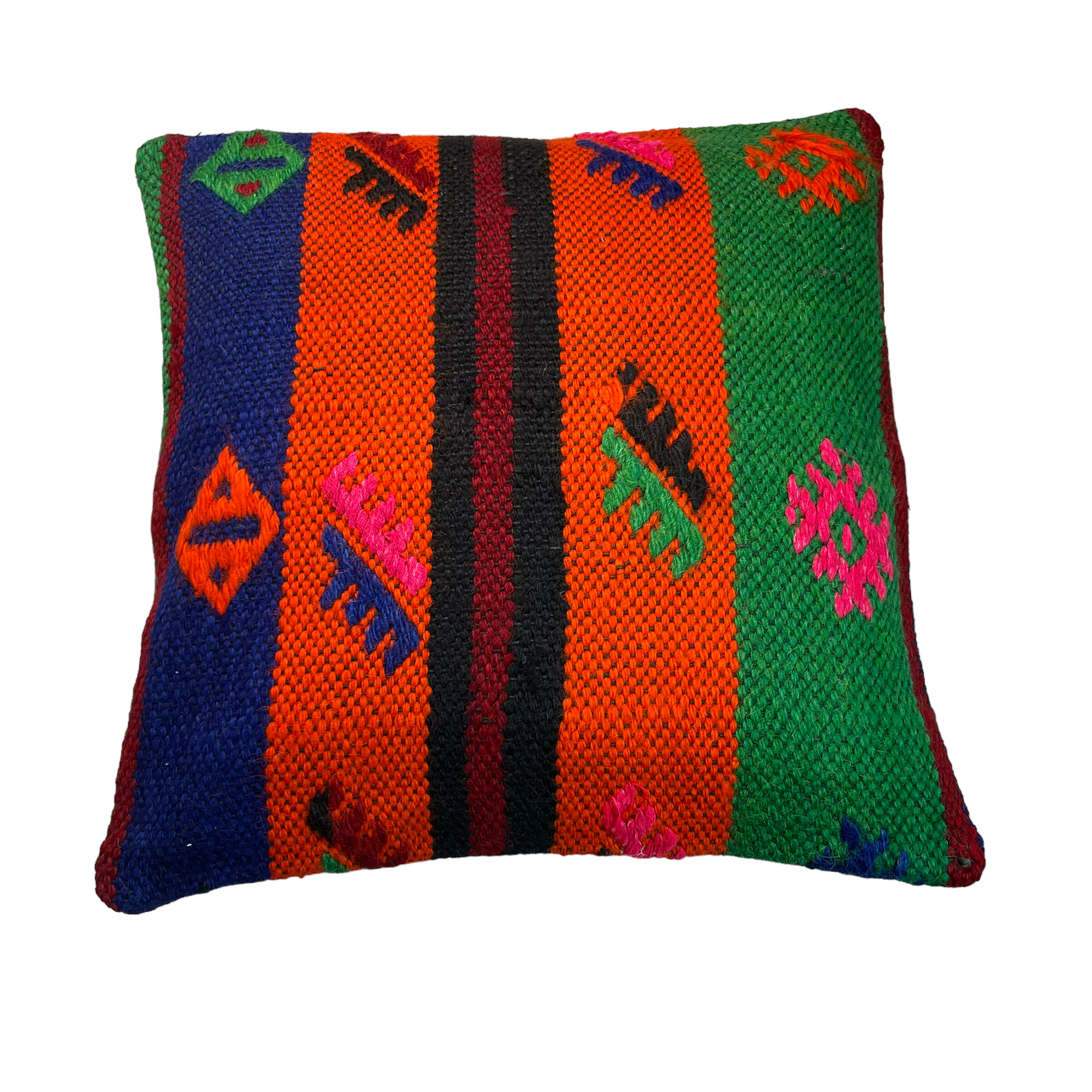 Housse de coussin en Kilim turc vintage 40x40cm