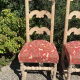 4 chaises de Style Louis XIII