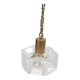 Ceiling light by Carl Fagerlund for Orrefors, brass and moulded glass, Sweden 1960.