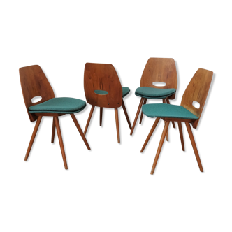 Set of 4 Tatra Lollipop chairs