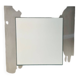 Miroir carré sur base inox, France années 70