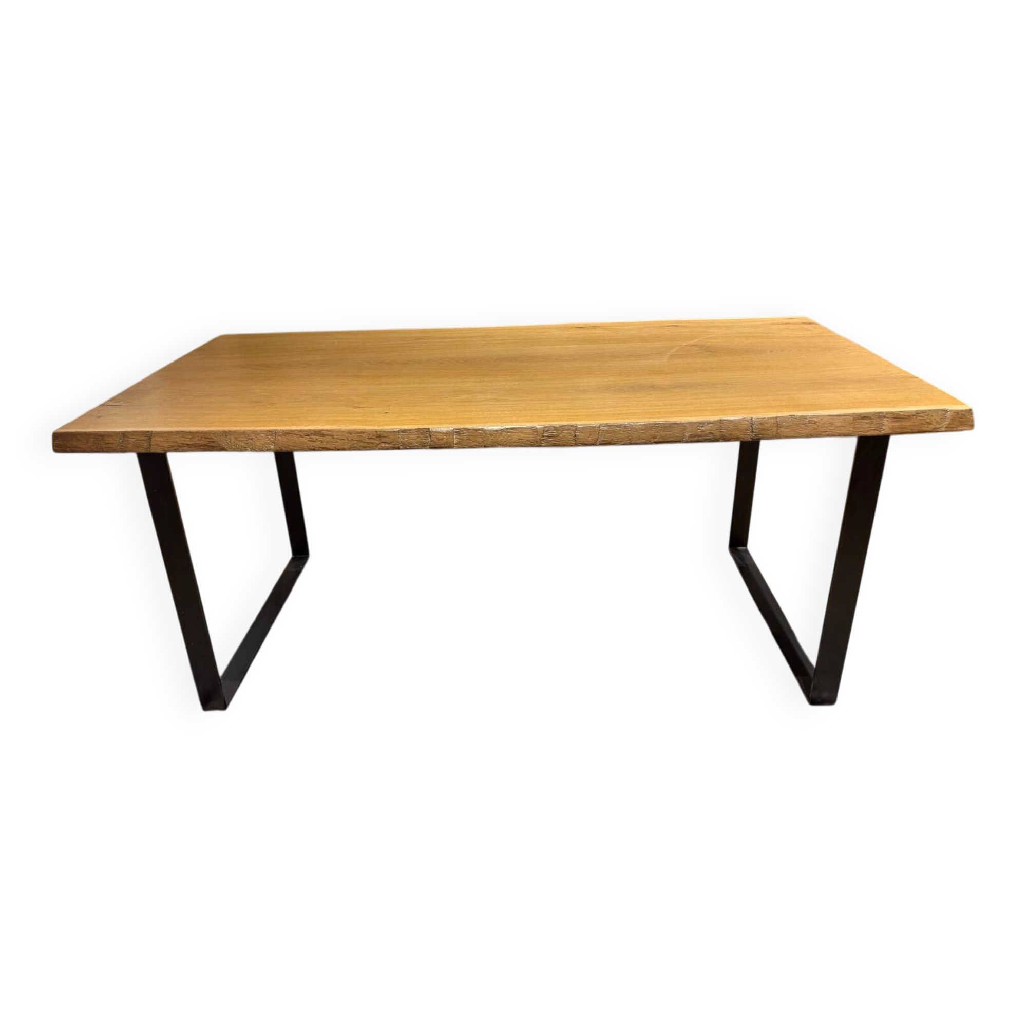 Solid wood table made by a craftsman.